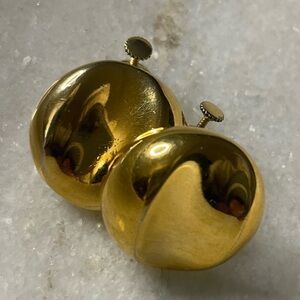 VINTAGE Napier gold tone clip-on earrings